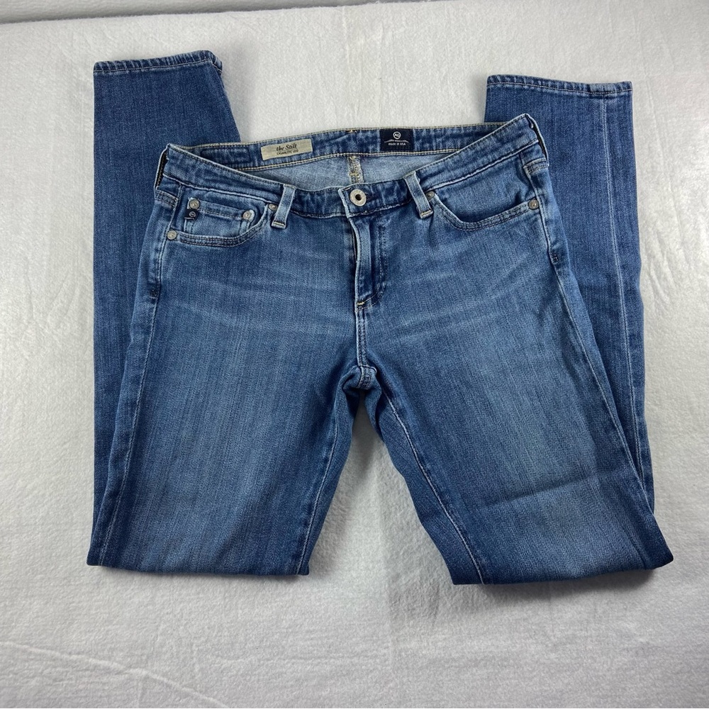 Adriano Goldschmied Womens Jeans Size 28 The Stlit Cigarette Leg Inseam 28"